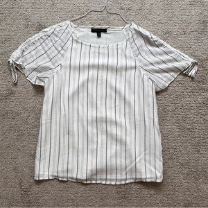 Express White Stripe Top XSP